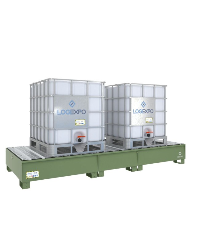 VASCA DI CONTENIMENTO per 2 Cisternette IBC da 1000 litri