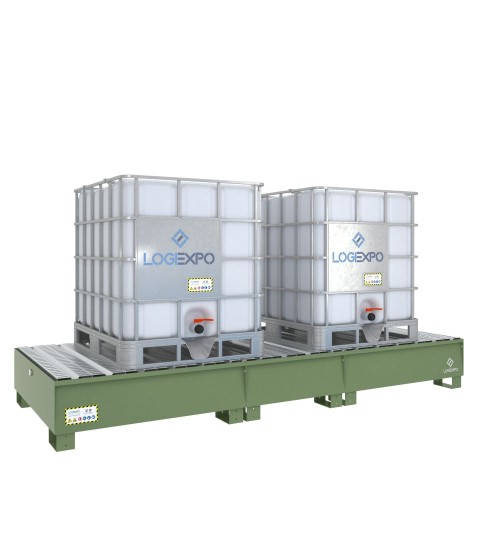 VASCA DI CONTENIMENTO per 2 Cisternette IBC da 1000 litri