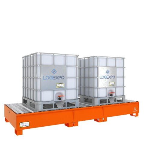 VASCA DI CONTENIMENTO per 2 Cisternette IBC da 1000 litri