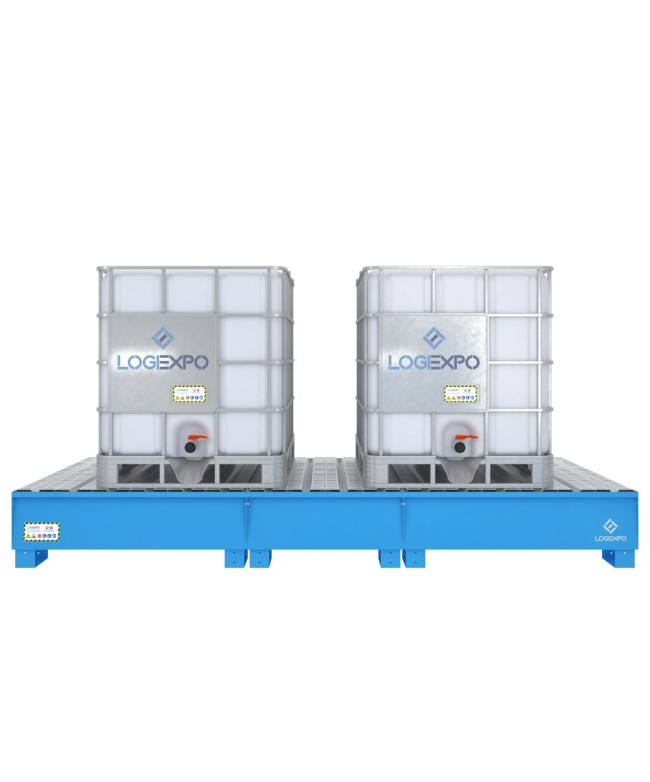 VASCA DI CONTENIMENTO per 2 Cisternette IBC da 1000 litri