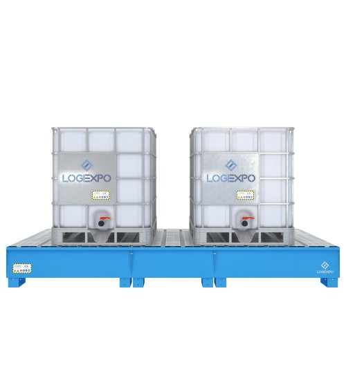 VASCA DI CONTENIMENTO per 2 Cisternette IBC da 1000 litri