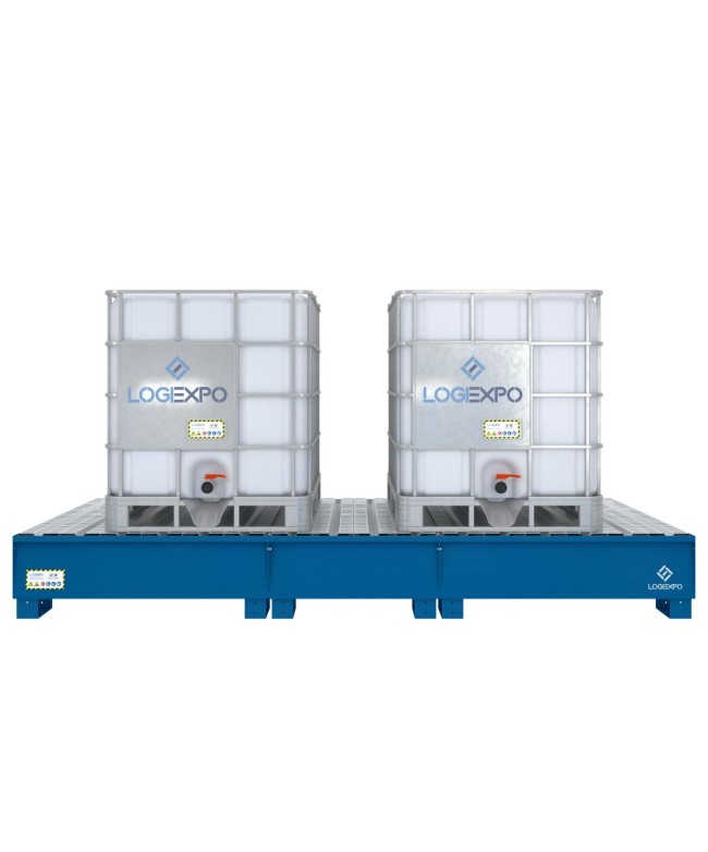 VASCA DI CONTENIMENTO per 2 Cisternette IBC da 1000 litri