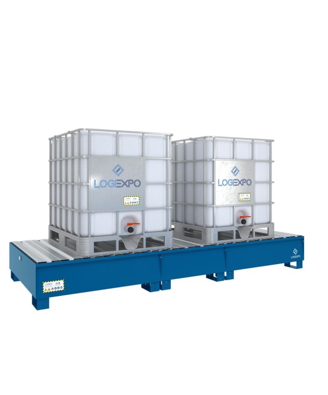 VASCA DI CONTENIMENTO per 2 Cisternette IBC da 1000 litri