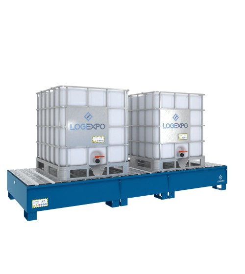 VASCA DI CONTENIMENTO per 2 Cisternette IBC da 1000 litri
