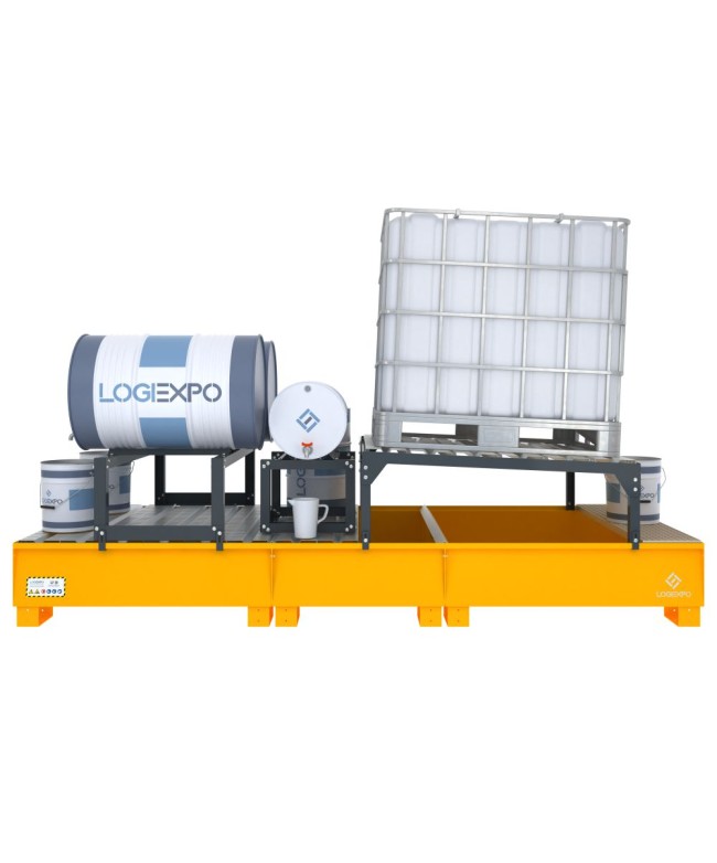 VASCA CON SUPPORTI per Cisternetta 1000 litri e Fusti da 60 e 200 litri