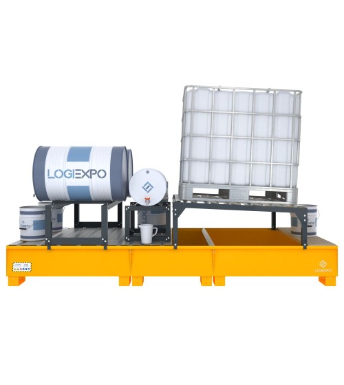 VASCA CON SUPPORTI per Cisternetta 1000 litri e Fusti da 60 e 200 litri