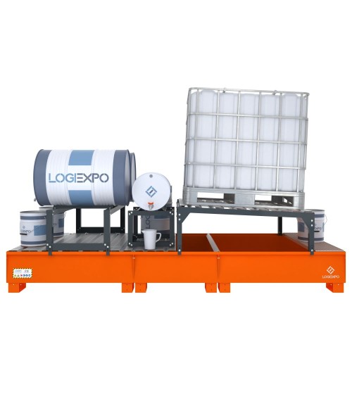 VASCA CON SUPPORTI per Cisternetta 1000 litri e Fusti da 60 e 200 litri