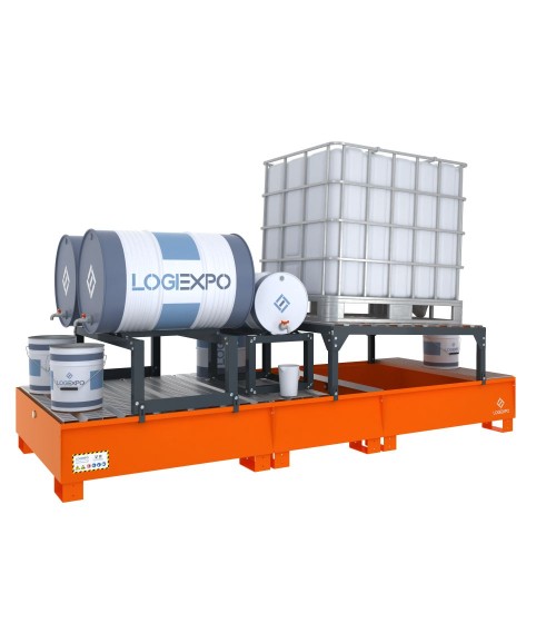 VASCA CON SUPPORTI per Cisternetta 1000 litri e Fusti da 60 e 200 litri