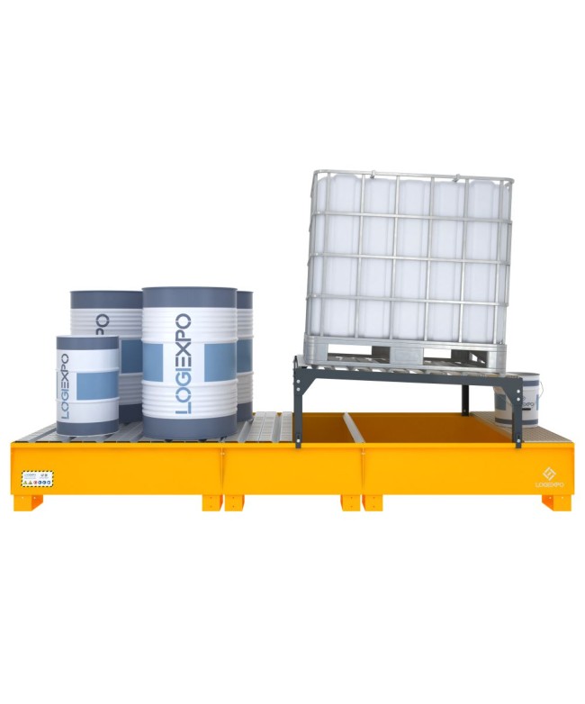 VASCA DI RACCOLTA per 1 Cisternetta IBC 1000 litri e 4 Fusti 200 litri