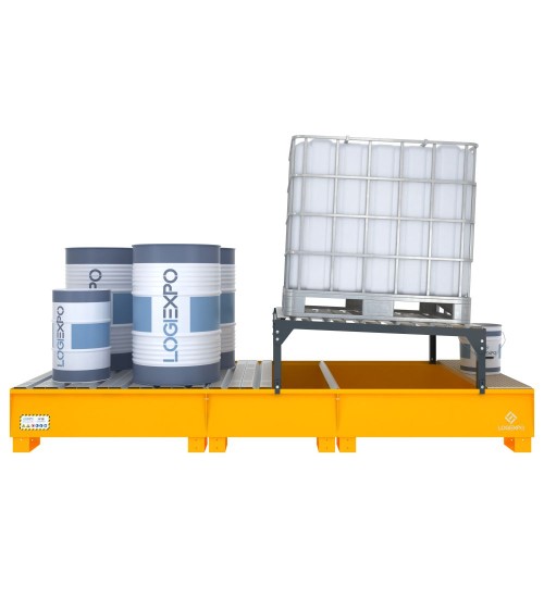 VASCA DI RACCOLTA per 1 Cisternetta IBC 1000 litri e 4 Fusti 200 litri