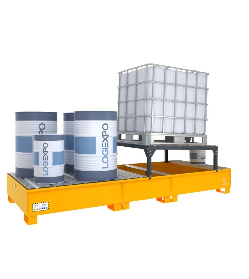 VASCA DI RACCOLTA per 1 Cisternetta IBC 1000 litri e 4 Fusti 200 litri