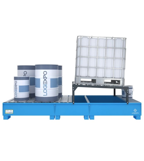 VASCA DI RACCOLTA per 1 Cisternetta IBC 1000 litri e 4 Fusti 200 litri