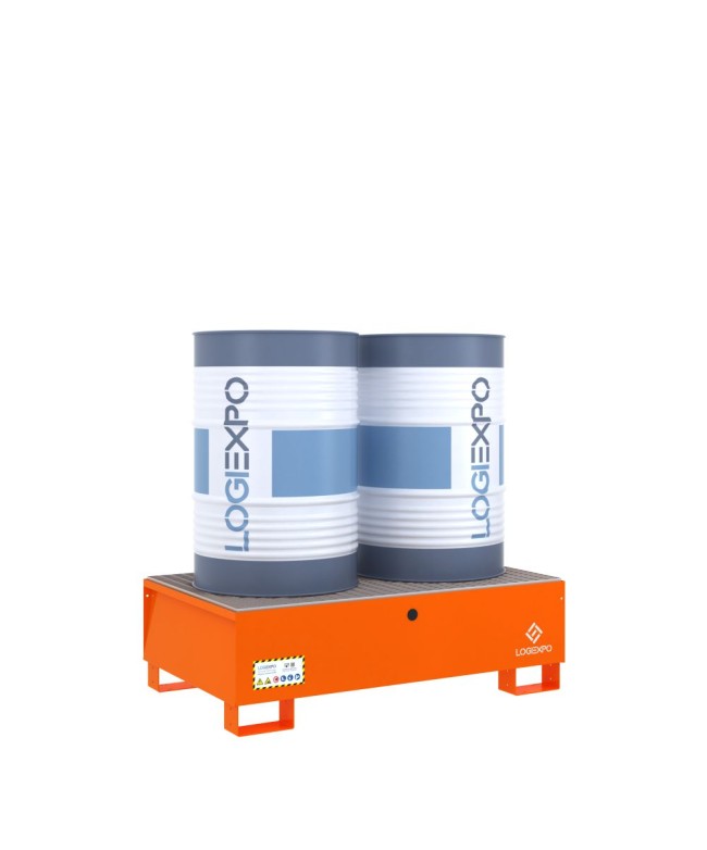 VASCA DI CONTENIMENTO per 2 FUSTI da 200 litri