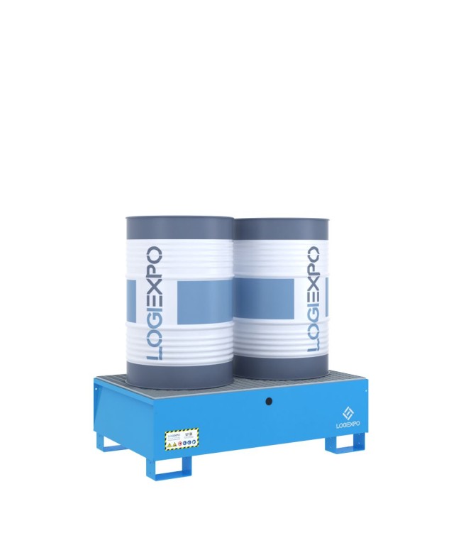 VASCA DI CONTENIMENTO per 2 FUSTI da 200 litri