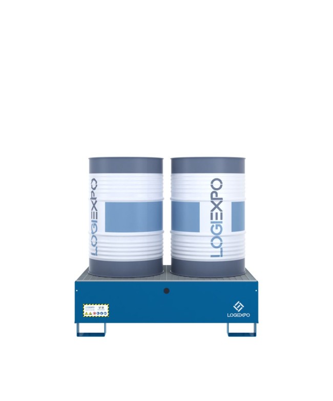 VASCA DI CONTENIMENTO per 2 FUSTI da 200 litri