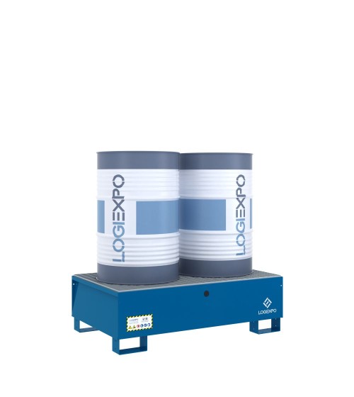 VASCA DI CONTENIMENTO per 2 FUSTI da 200 litri