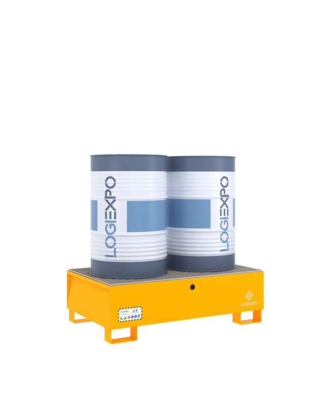 VASCA DI CONTENIMENTO per 2 FUSTI da 200 litri