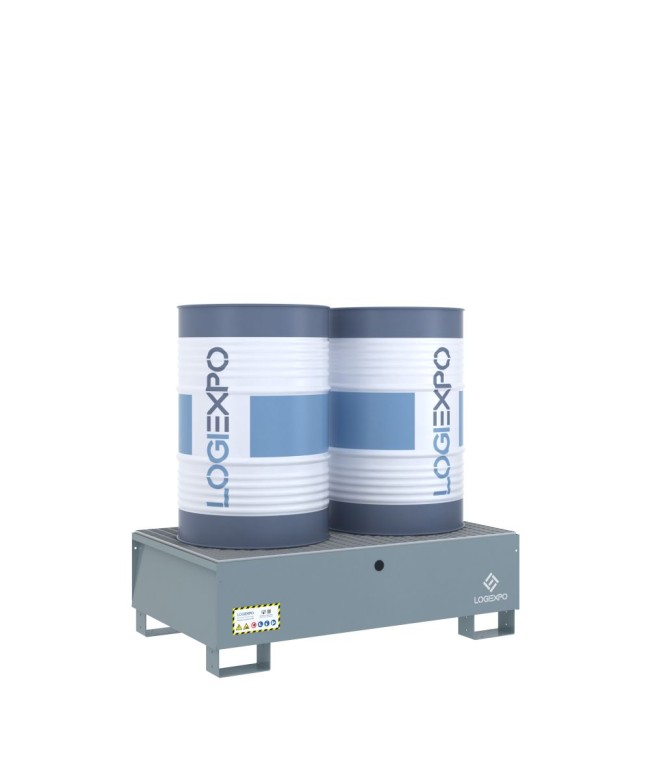 VASCA DI CONTENIMENTO per 2 FUSTI da 200 litri