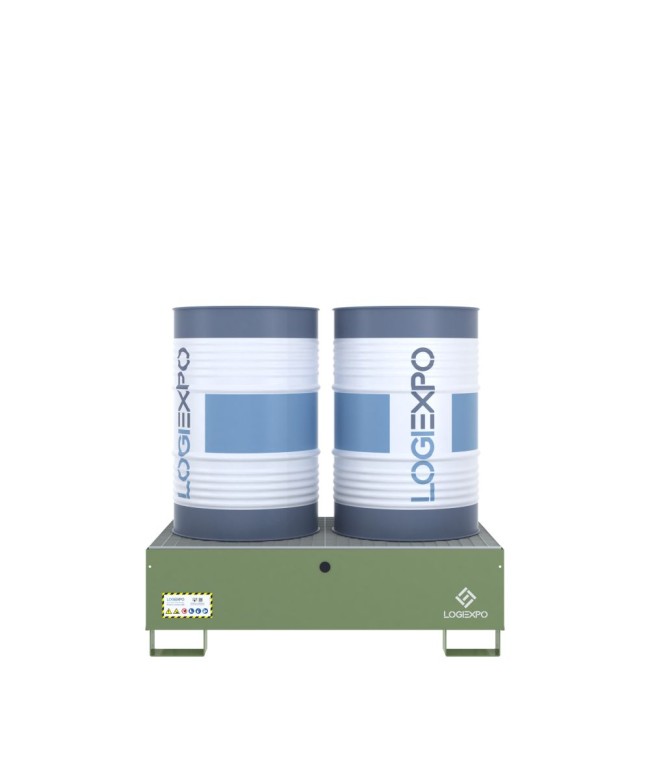 VASCA DI CONTENIMENTO per 2 FUSTI da 200 litri