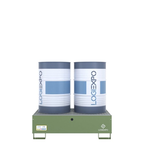 VASCA DI CONTENIMENTO per 2 FUSTI da 200 litri