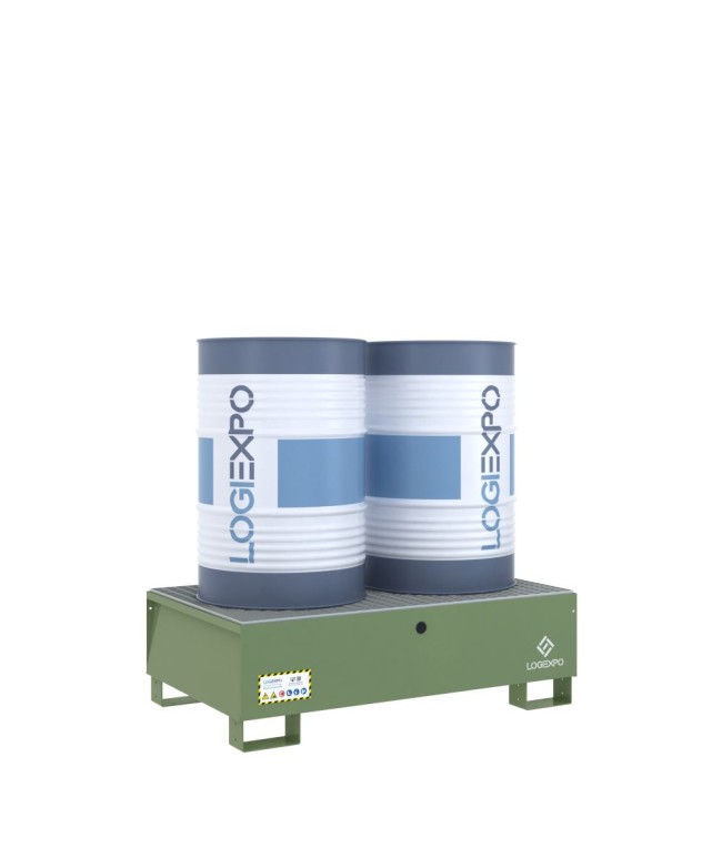 VASCA DI CONTENIMENTO per 2 FUSTI da 200 litri