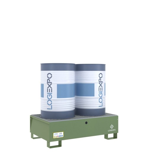 VASCA DI CONTENIMENTO per 2 FUSTI da 200 litri