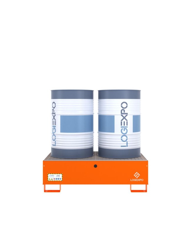 VASCA DI CONTENIMENTO per 2 FUSTI da 200 litri