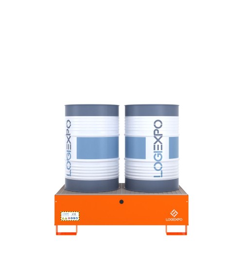 VASCA DI CONTENIMENTO per 2 FUSTI da 200 litri