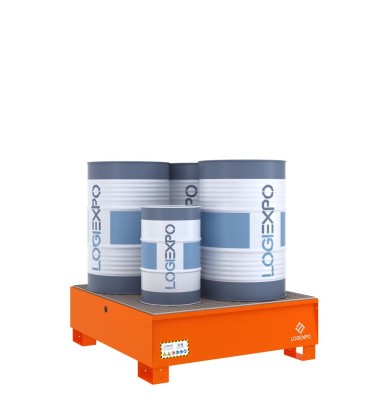 VASCA DI CONTENIMENTO per 4 FUSTI da 200 litri