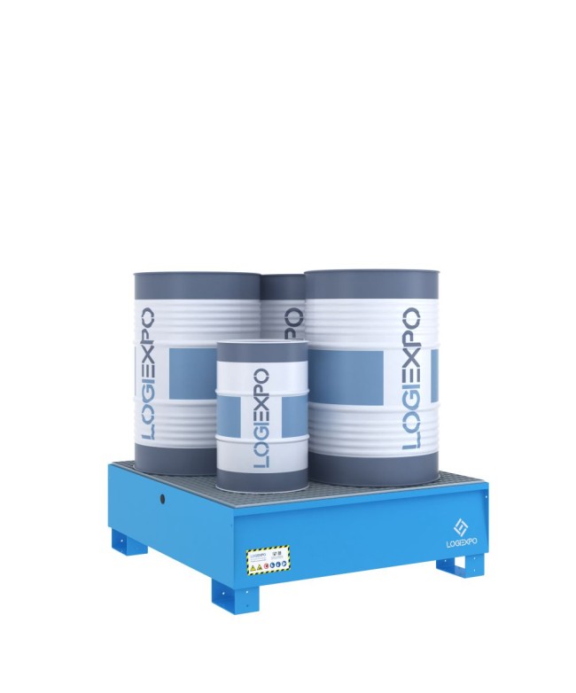 VASCA DI CONTENIMENTO per 4 FUSTI da 200 litri