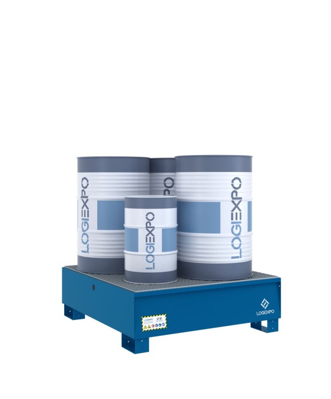 VASCA DI CONTENIMENTO per 4 FUSTI da 200 litri