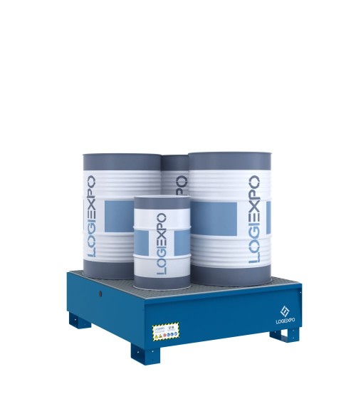 VASCA DI CONTENIMENTO per 4 FUSTI da 200 litri