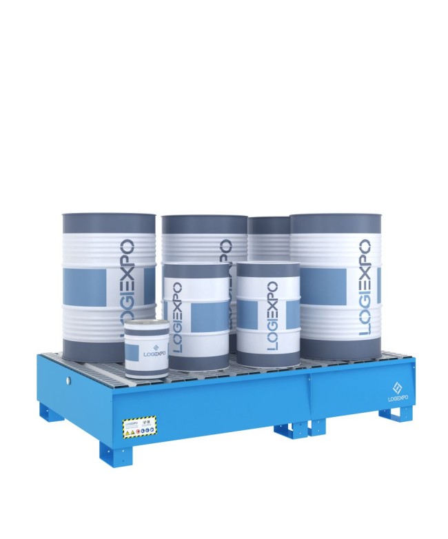 VASCA DI RACCOLTA per 6 Fusti da 200 litri