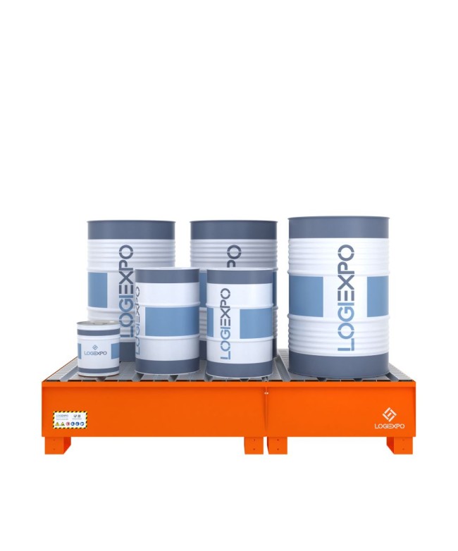 VASCA DI RACCOLTA per 6 Fusti da 200 litri