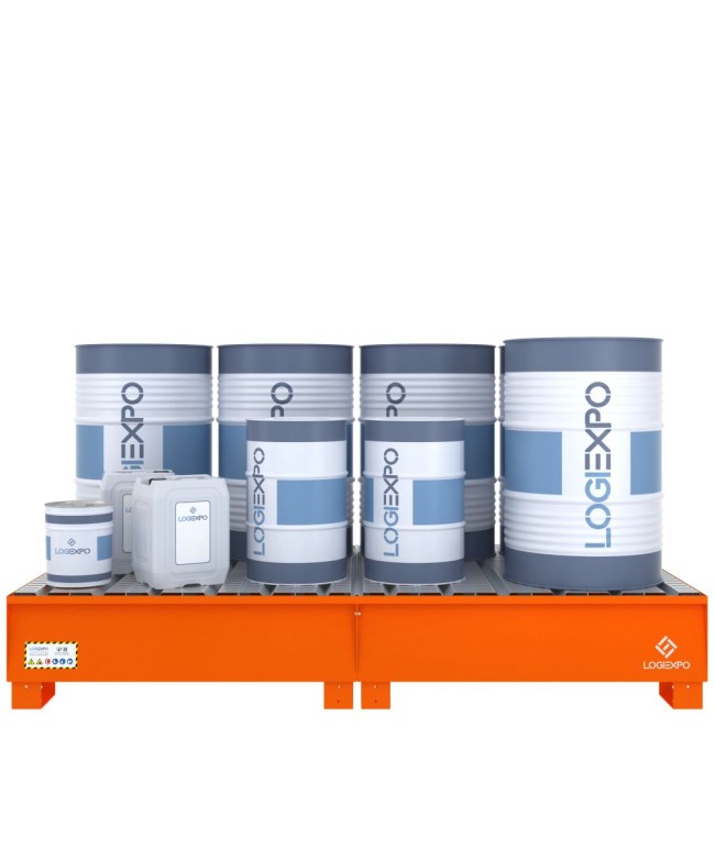 VASCA DI RACCOLTA MODULARE per 8 Fusti da 200 litri