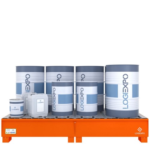 VASCA DI RACCOLTA MODULARE per 8 Fusti da 200 litri