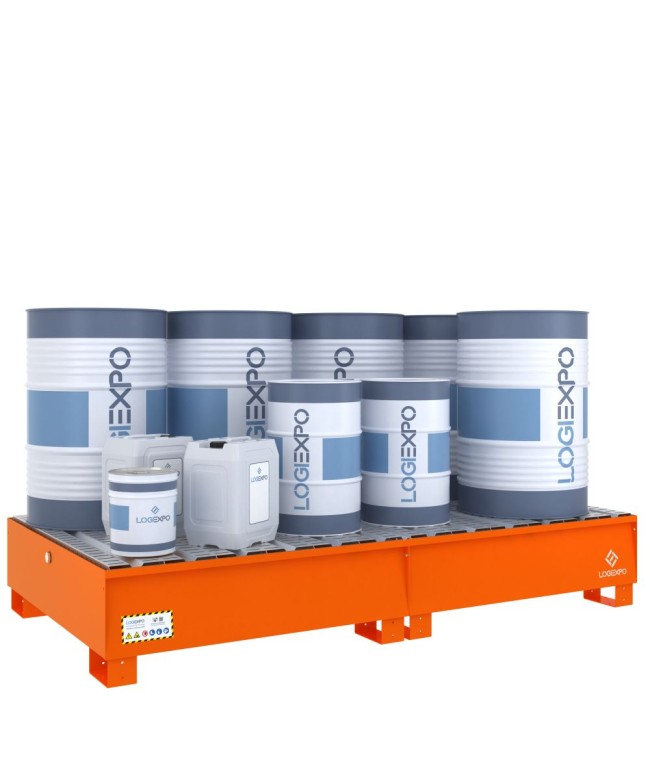 VASCA DI RACCOLTA MODULARE per 8 Fusti da 200 litri