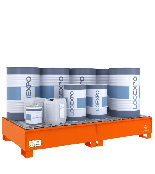 VASCA DI RACCOLTA MODULARE per 8 Fusti da 200 litri