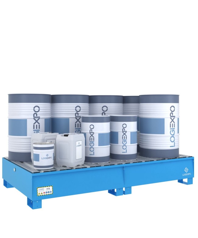 VASCA DI RACCOLTA MODULARE per 8 Fusti da 200 litri