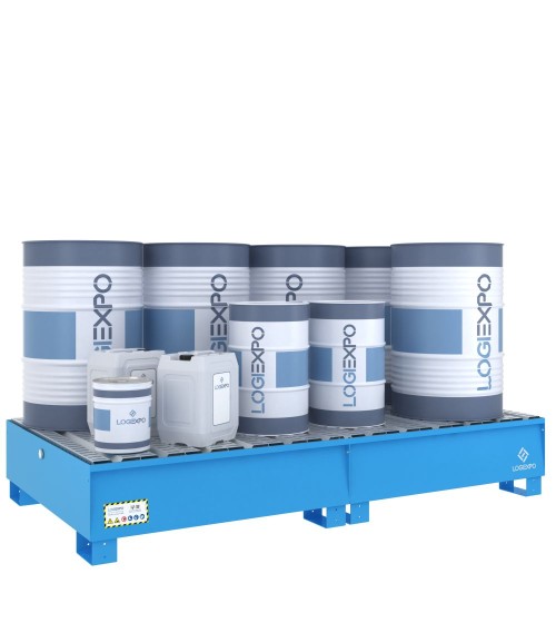 VASCA DI RACCOLTA MODULARE per 8 Fusti da 200 litri