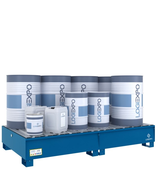 VASCA DI RACCOLTA MODULARE per 8 Fusti da 200 litri