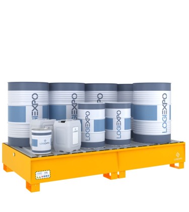 VASCA DI RACCOLTA MODULARE per 8 Fusti da 200 litri