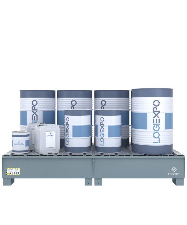 VASCA DI RACCOLTA MODULARE per 8 Fusti da 200 litri