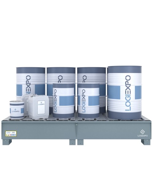 VASCA DI RACCOLTA MODULARE per 8 Fusti da 200 litri