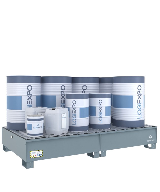 VASCA DI RACCOLTA MODULARE per 8 Fusti da 200 litri