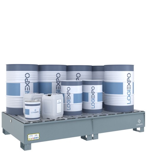 VASCA DI RACCOLTA MODULARE per 8 Fusti da 200 litri