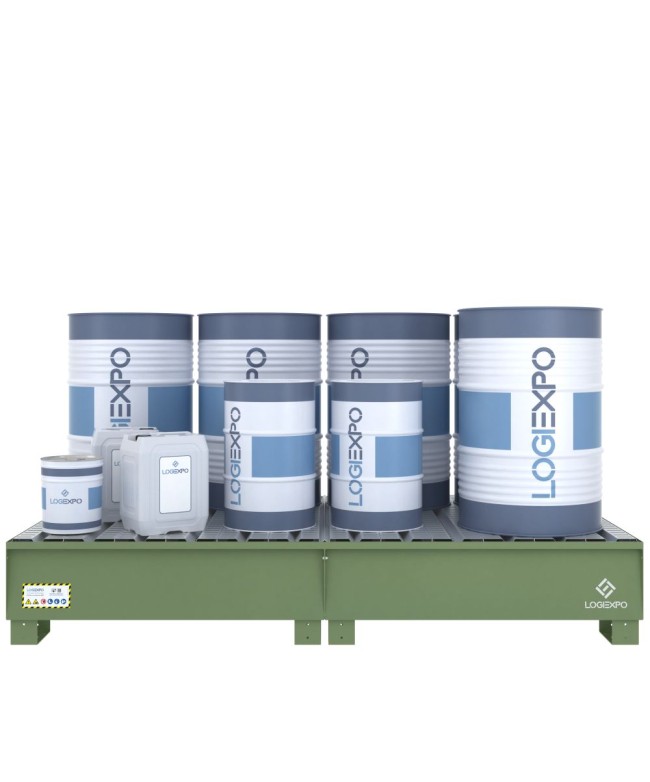 VASCA DI RACCOLTA MODULARE per 8 Fusti da 200 litri