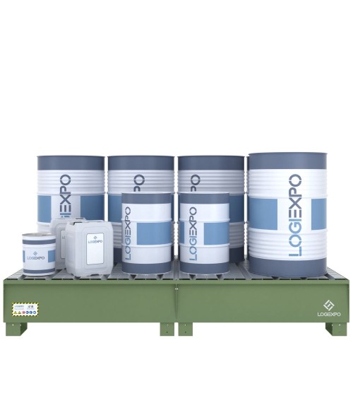 VASCA DI RACCOLTA MODULARE per 8 Fusti da 200 litri