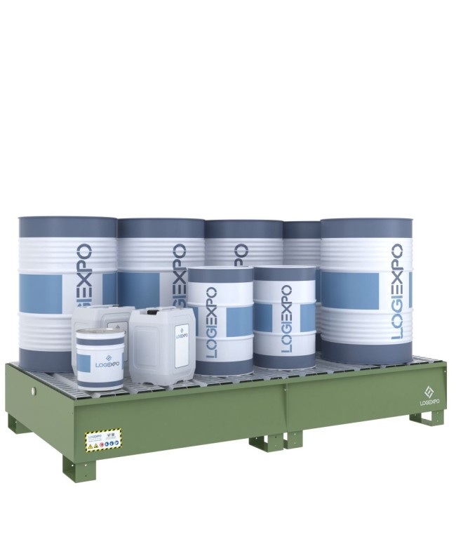 VASCA DI RACCOLTA MODULARE per 8 Fusti da 200 litri