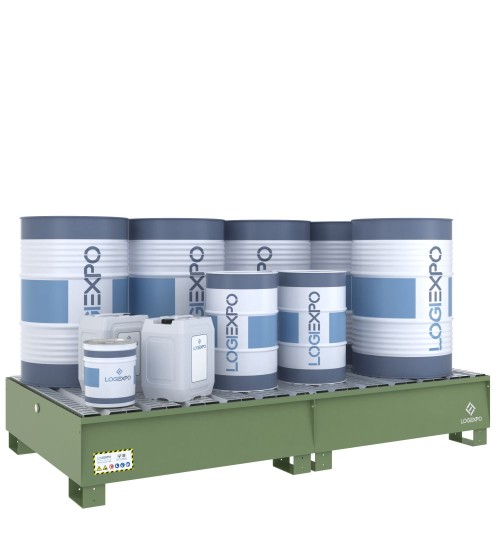 VASCA DI RACCOLTA MODULARE per 8 Fusti da 200 litri